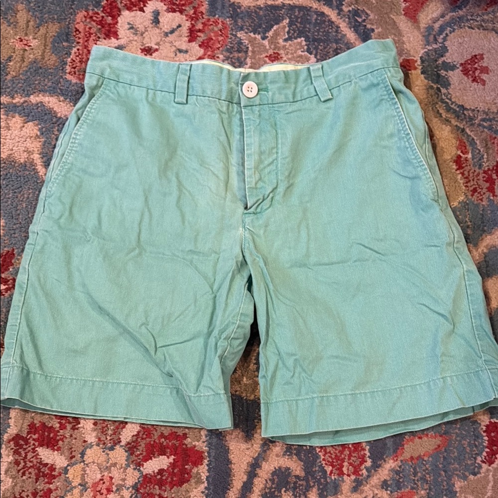Vineyard Vines Green Flat Front Shorts